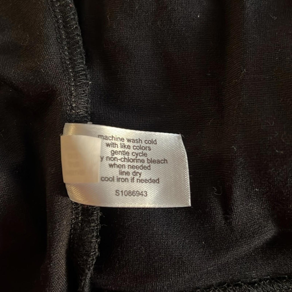 Lane Bryant Women’s Black Mesh Detail 3/4 Sleeve Sheath Dress Size 14 EXCELLENT