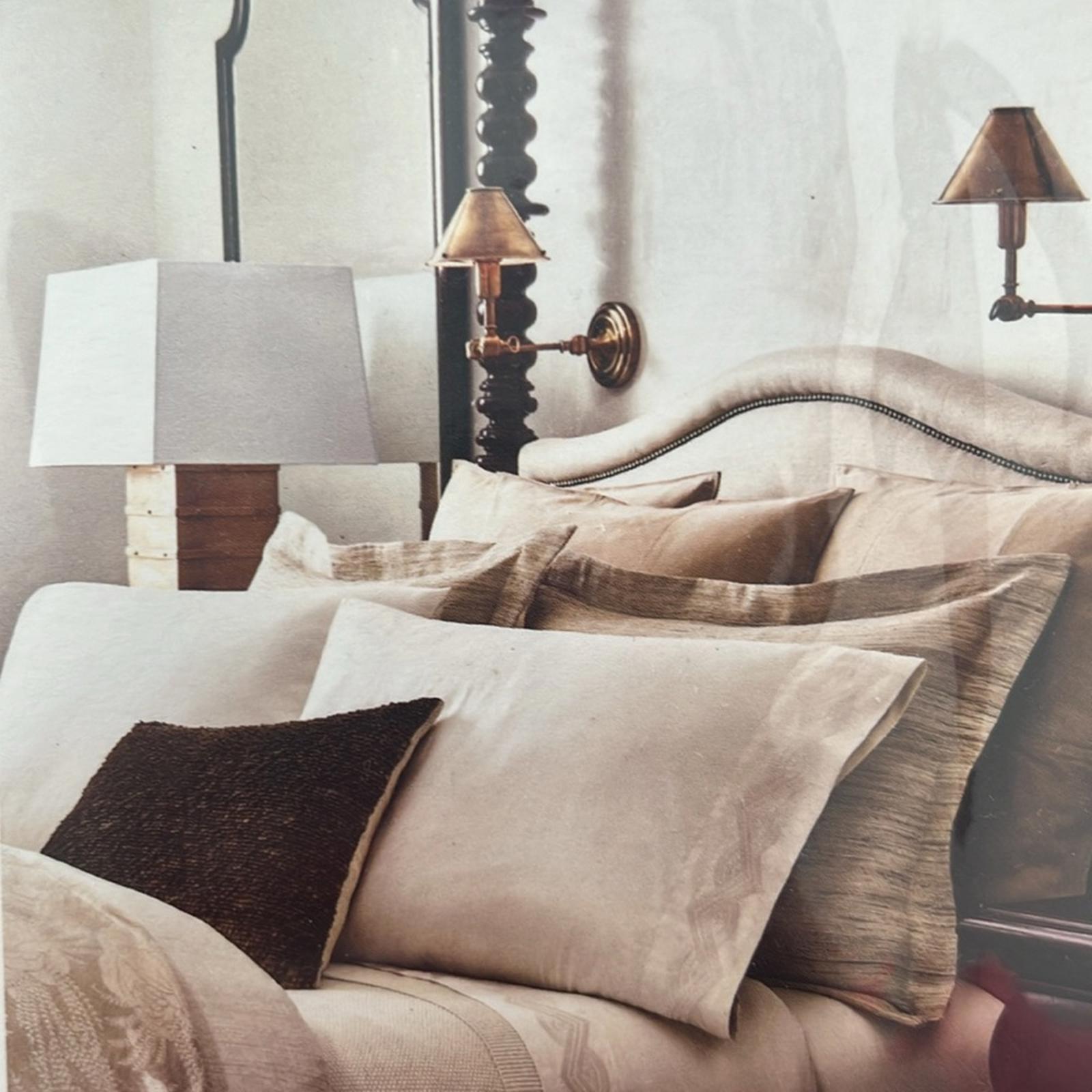 Ralph Lauren Bronson Euro Sham, Linen (26”X26”) New in Packaging Retail $285