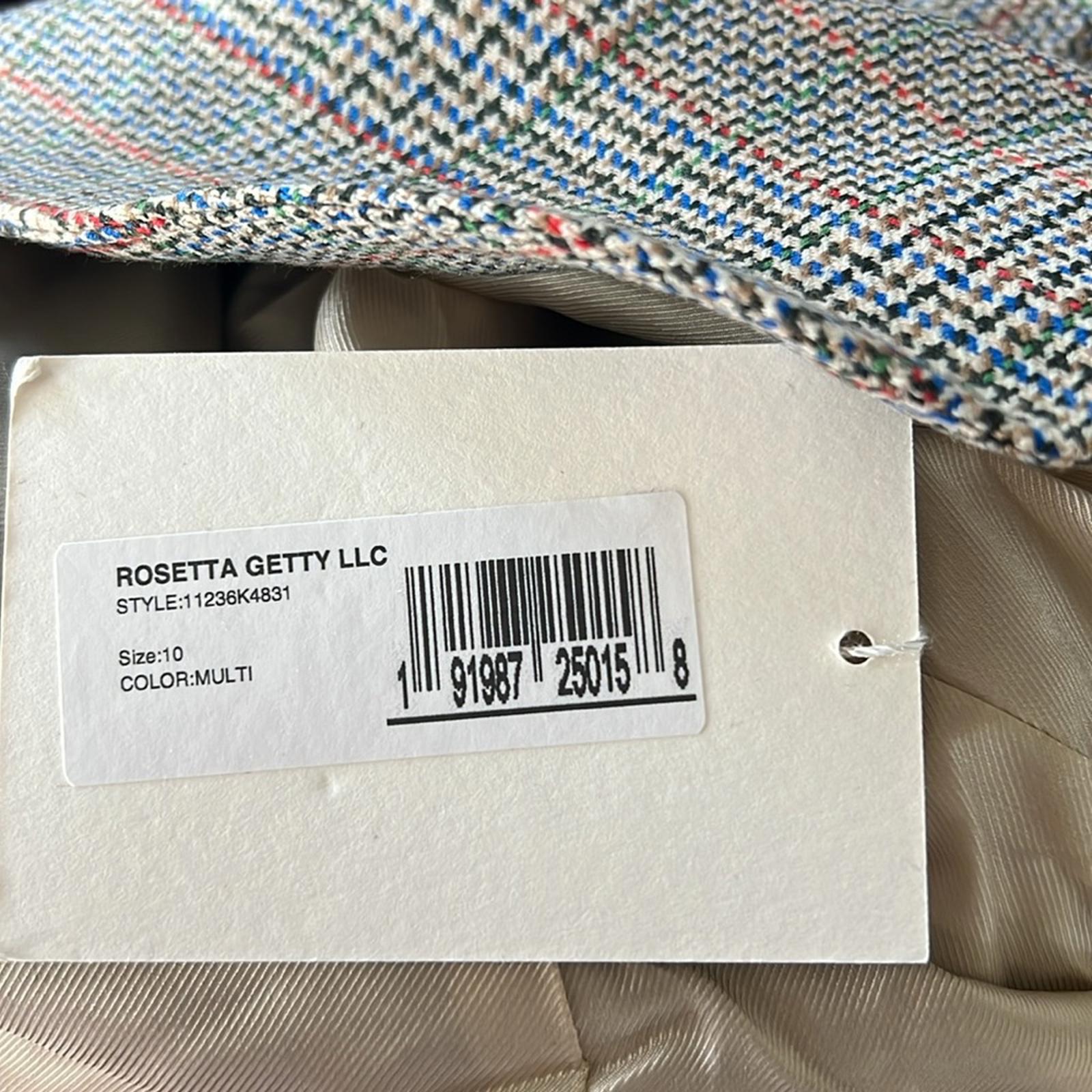Rosetta Getty Two-Button Tailored Wool Blazer, Size 10 New w/Tag Retail $1695