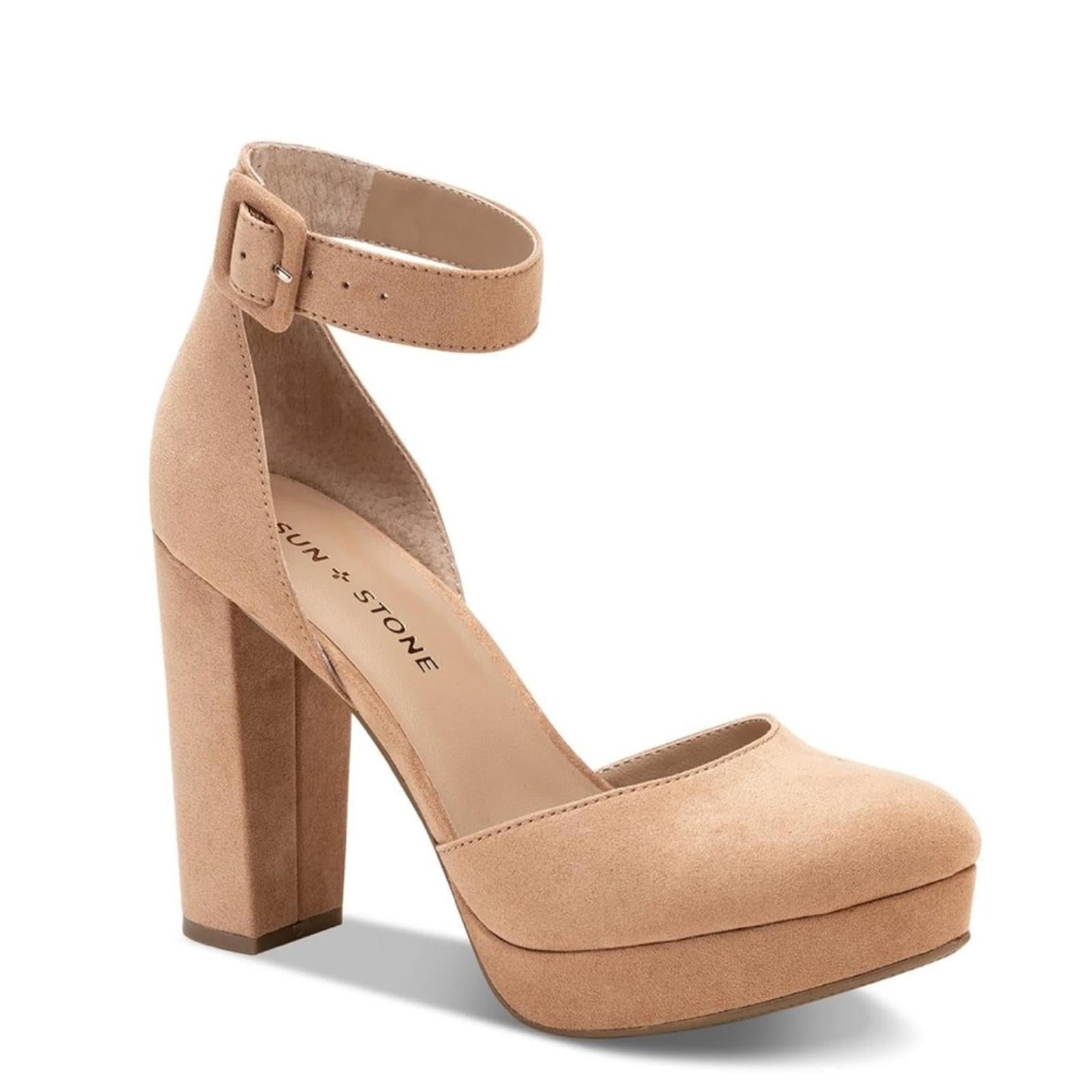 Sun+Stone Estrella Block Heel Platform Pumps, Size 9.5 NEW w/o Box