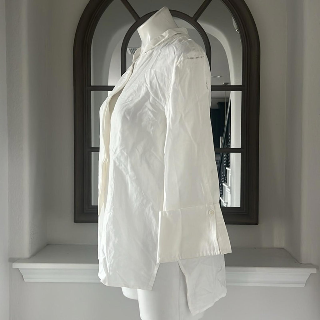 Kobi Halperin Marion Blouse in White, Size S NEW w/Tag $298