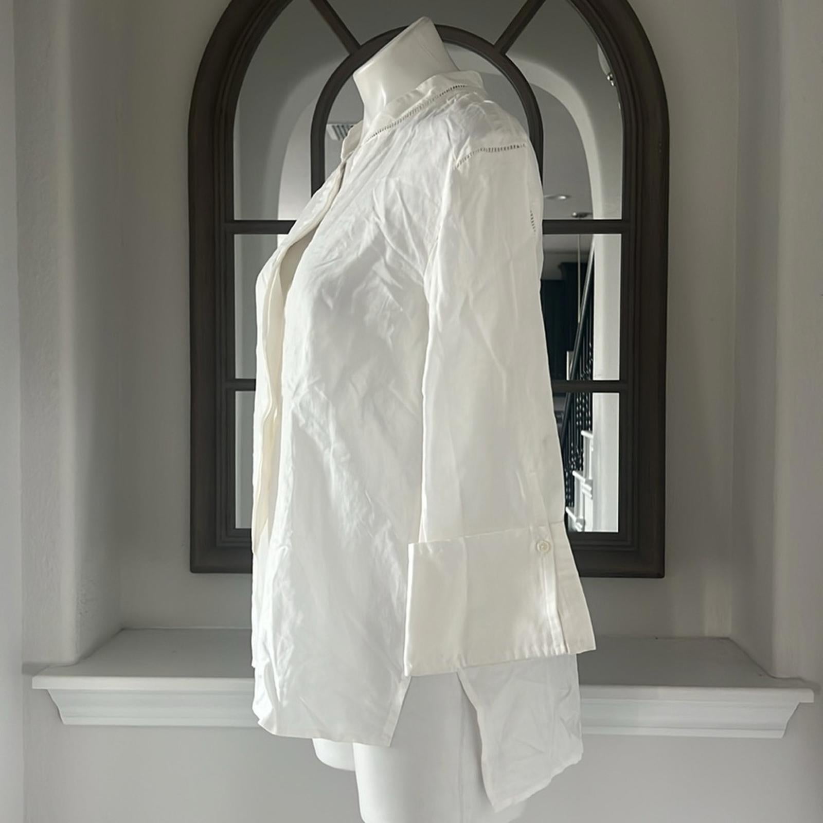 Kobi Halperin Marion Blouse in White, Size S NEW w/Tag $298