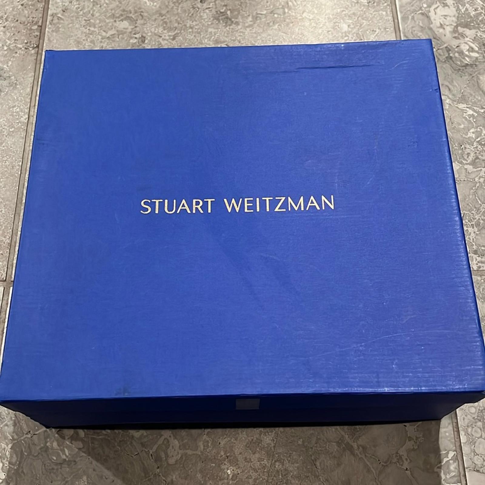 Stuart Weitzman Maverick Bedford Moto Buckled Booties in Black 5.5 NEW +DustBag