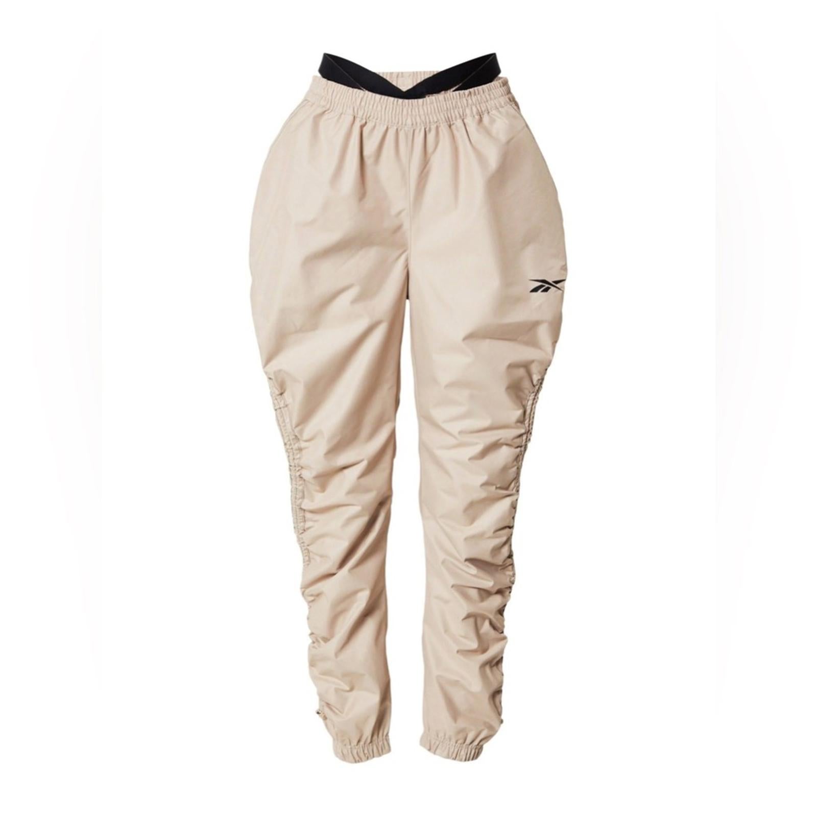 Reebok x Cardi B. Modern Beige Straight-Leg Pants, Plus Size 2X New w/Tag