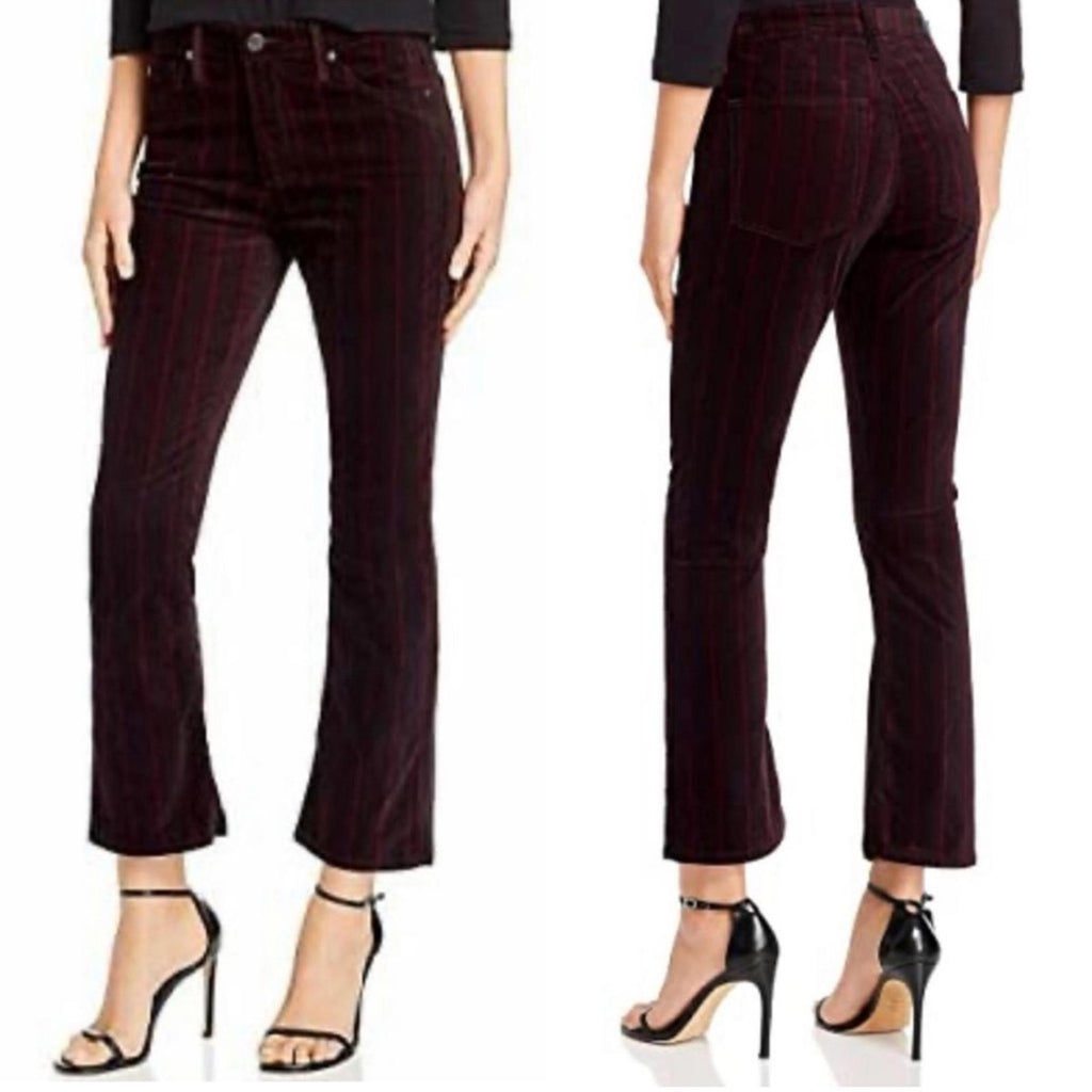 Adriano Goldschmeid The Jodi Crop High-Rise Slim Flare Crop Jeans, Size 24 NWT