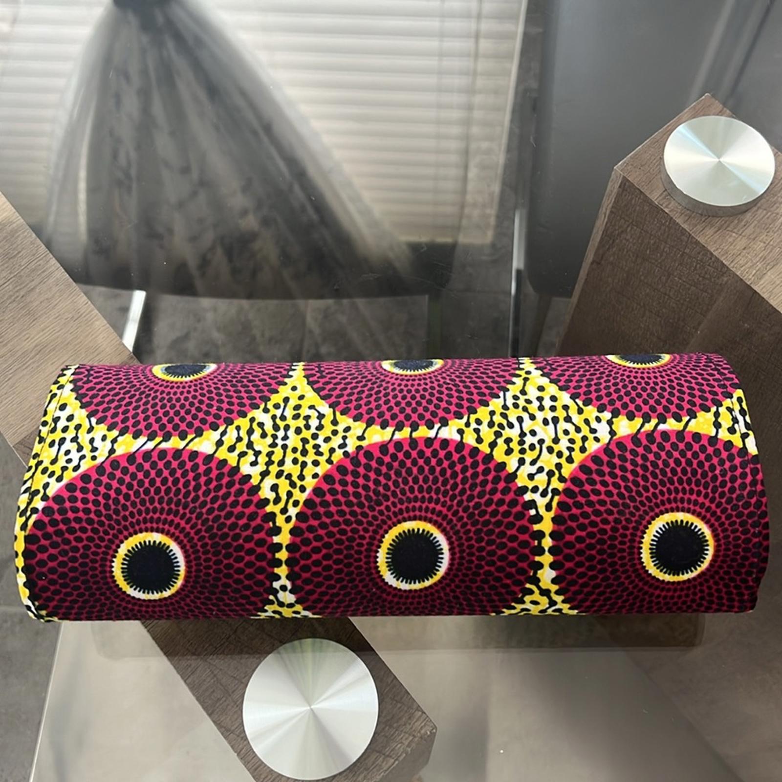 NEW Handmade Ankara Clutch Bag, Yellow/Magneta