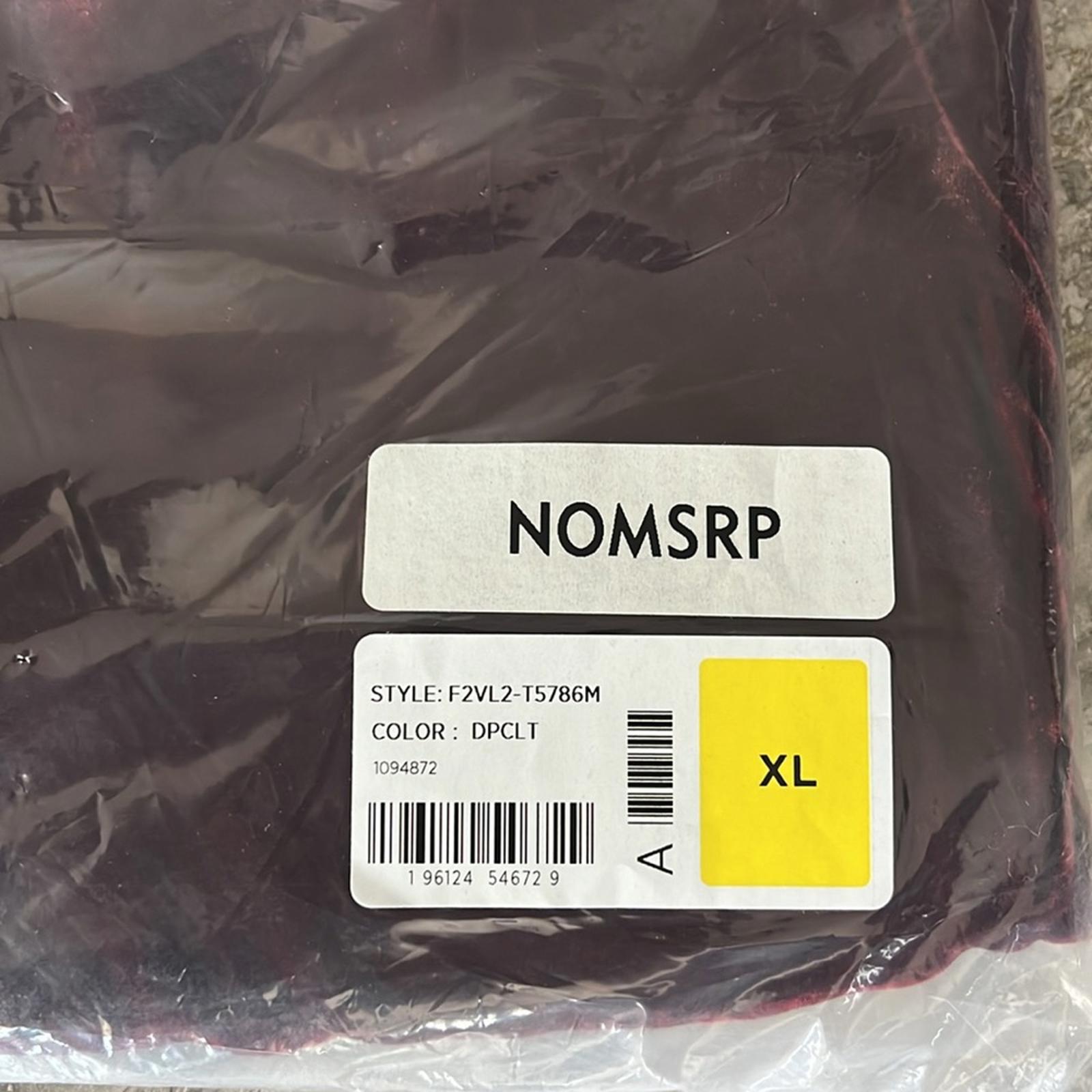 NWT Eileen Fisher Classic Collar Velvet Shirt, Size XL New w/Tag Retail $