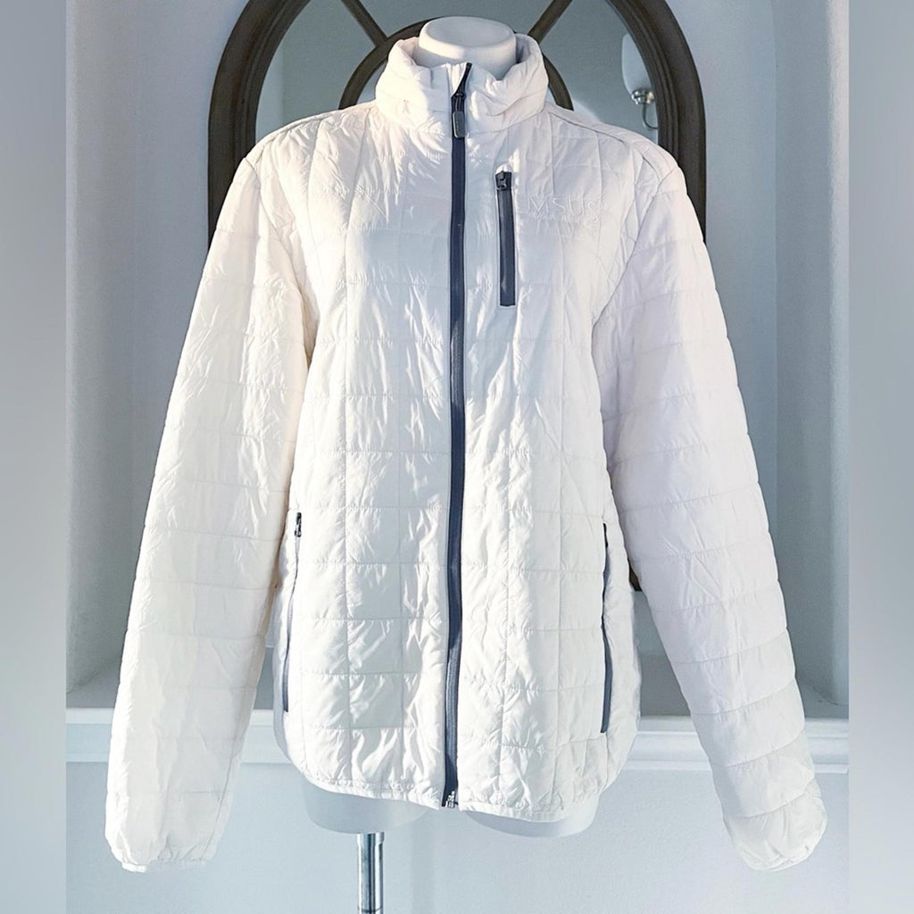 Microsoft Rainier PrimaLoft Eco Full Zip Jacket w/Concealed Stowaway Hood Size M