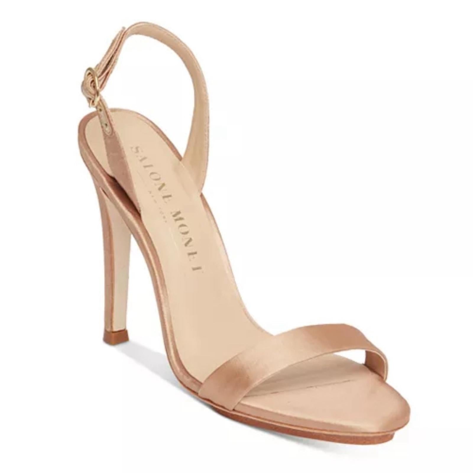 Salone Monet Sable High Heel Sandals, Size 6 New in Box with Dust Bag