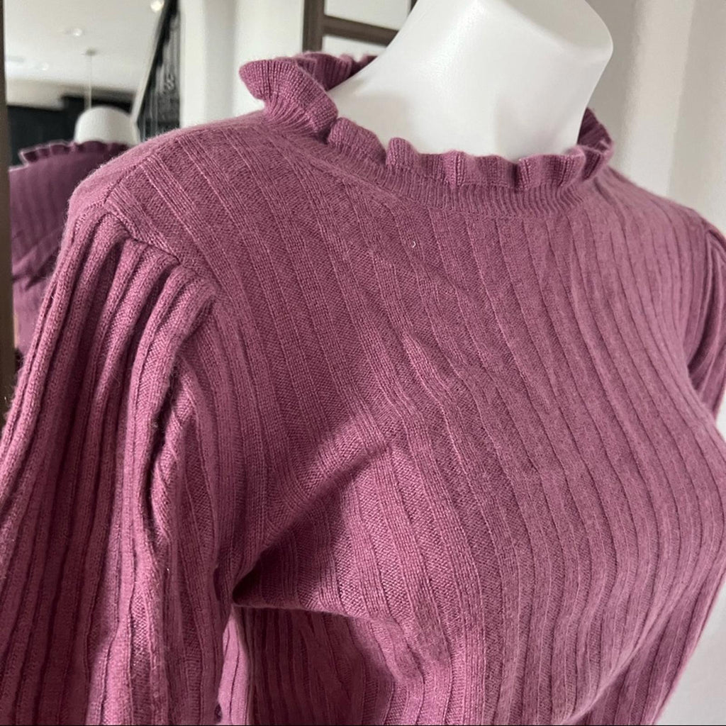 Ellie Tahari Cashmere Balloon Sleeve Sweater Dress Size S New w/Tag