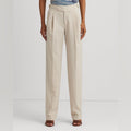 Lauren Ralph Lauren Pleated Wool-Blend Twill Straight Pants, NWT, Size 14