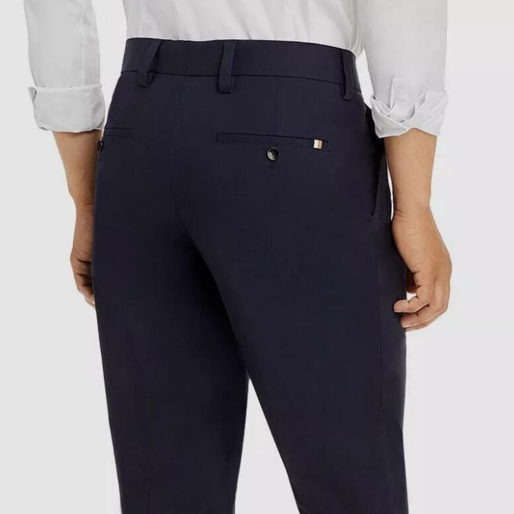 Boss Perin Pleated Relaxed Fit Dress Pants in Dark Blue Size 38 R New w/Tag $248