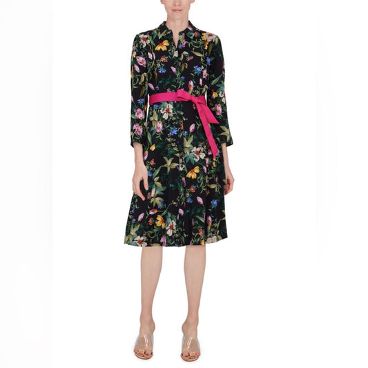 Per Se by Carlisle Botanical Midi Dress Size 10 New w/Tag Retail $598 (Sold Out)