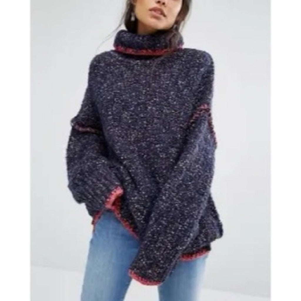 Free People Echo Wool-Blend Pullover, Oversized Size XS
