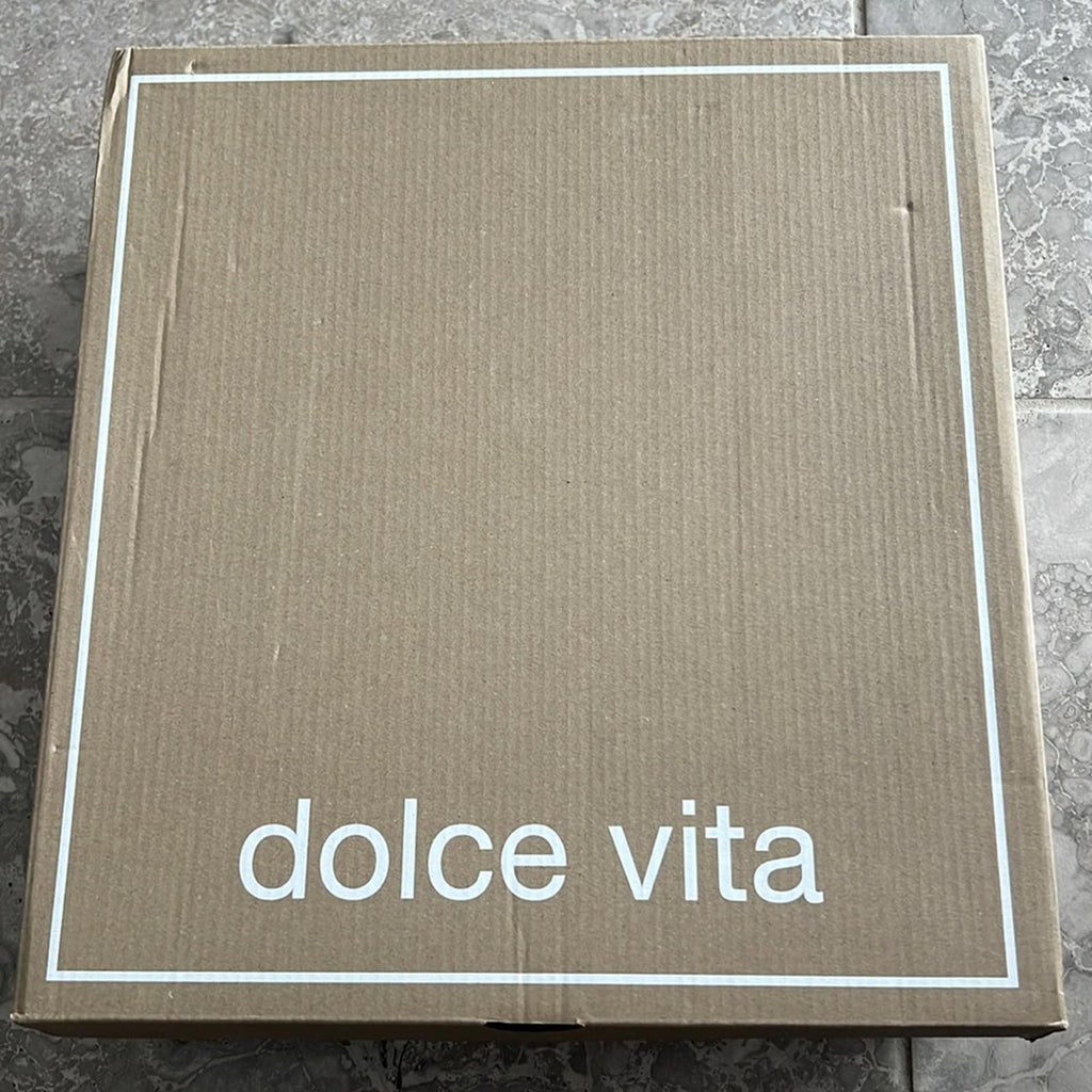Dolce Vita Ronson Off-White Leather Combat Boots, Size 8 New in Box $200