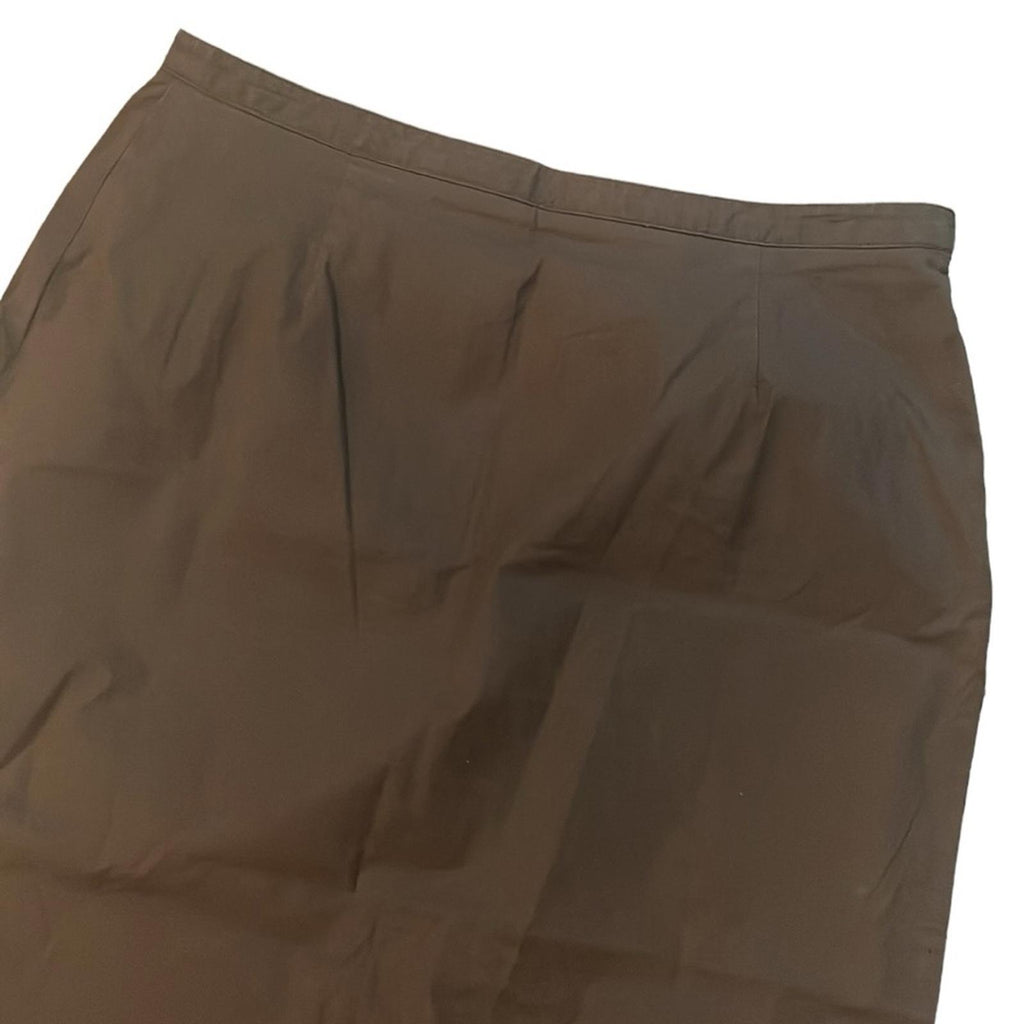 Eileen Fisher Brown Midi Skirt, Size M Retail $198