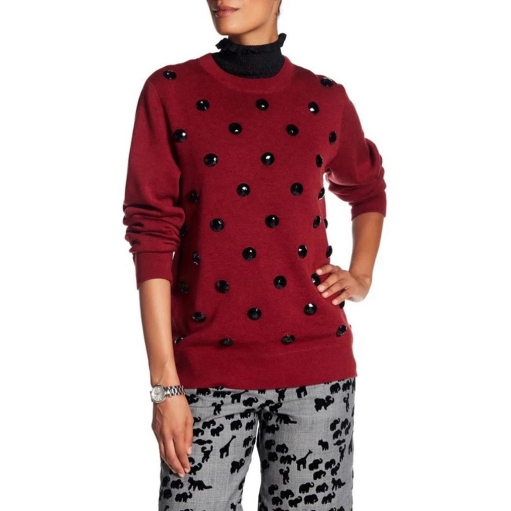 Marc Jacobs Crewneck Sweater in Red, Size XS NEW w/Tag Retail $525