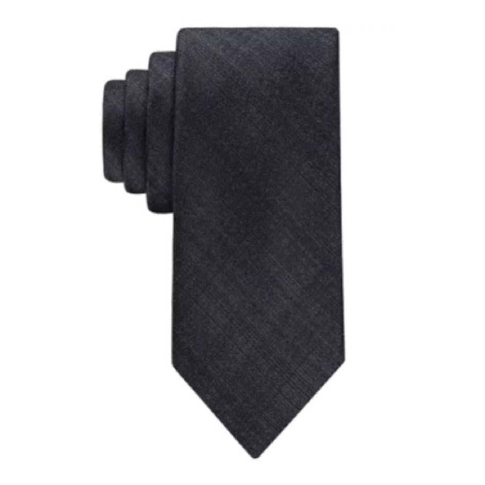 Calvin Klein Men's Canvas Solid Tie, One Size, NWT