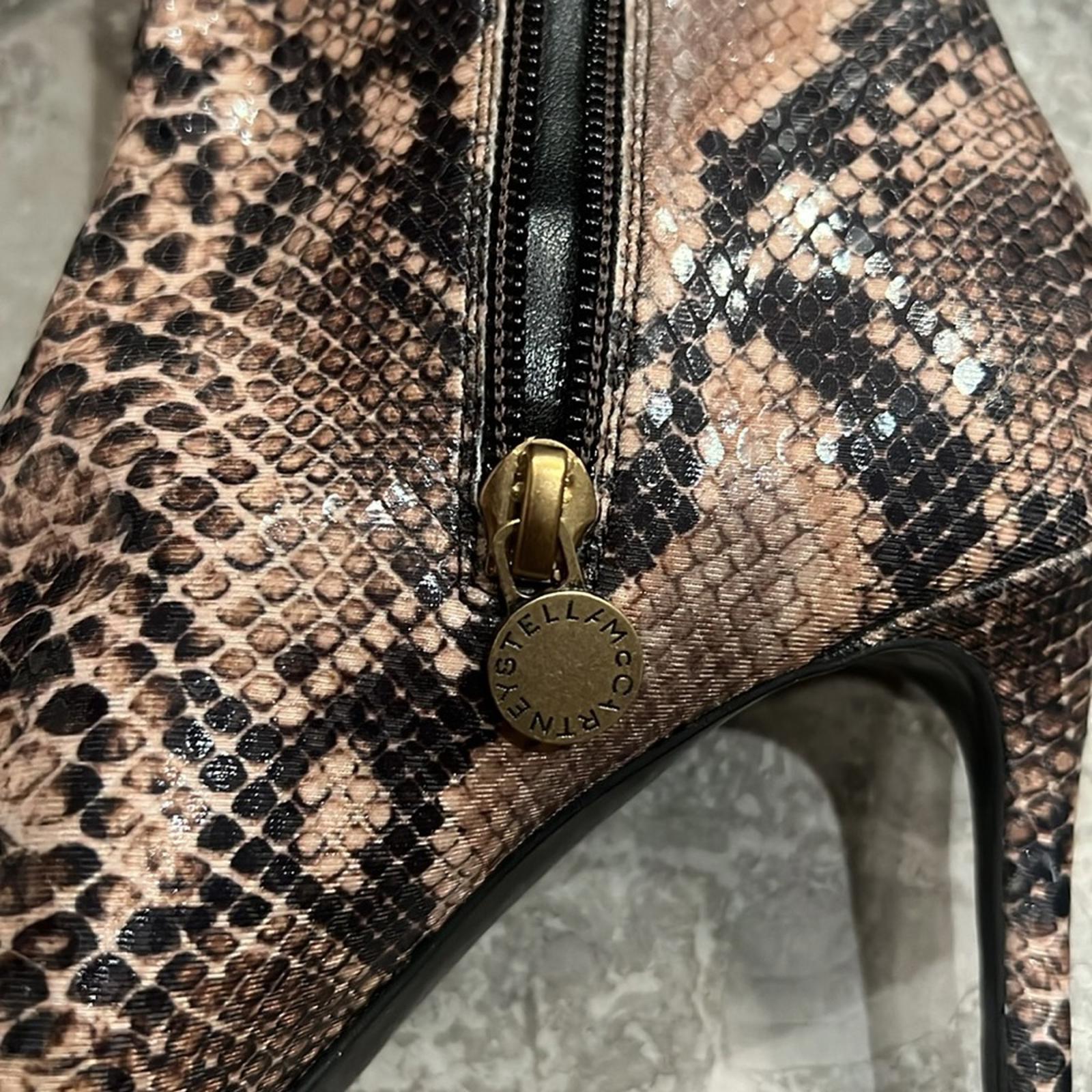 Stella McCartney Stella Iconic, High Heel Booties, Brown, Size EU 35.5
