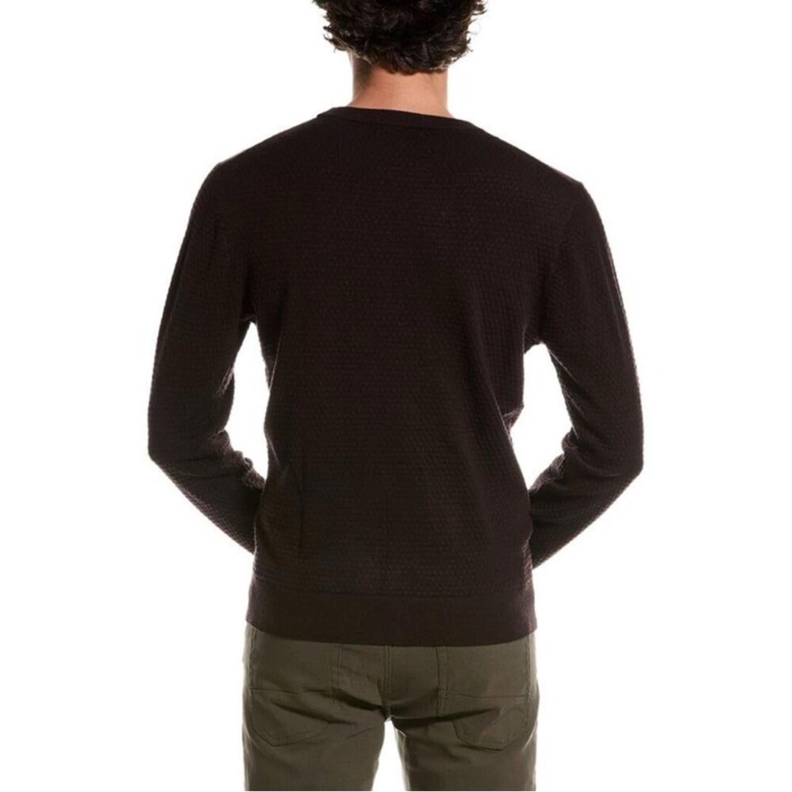 Slate & Stone Textured Weave Crewneck Men's Sweater in Navy, NWT, Size S