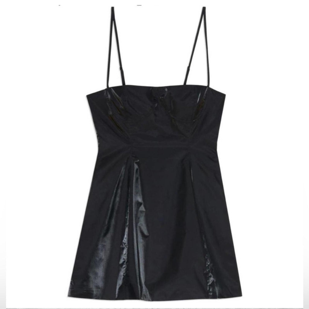 Danielle x Macy’s Fit & Flare Mini Dress w/Pockets in Black, Size 16 NWT $89