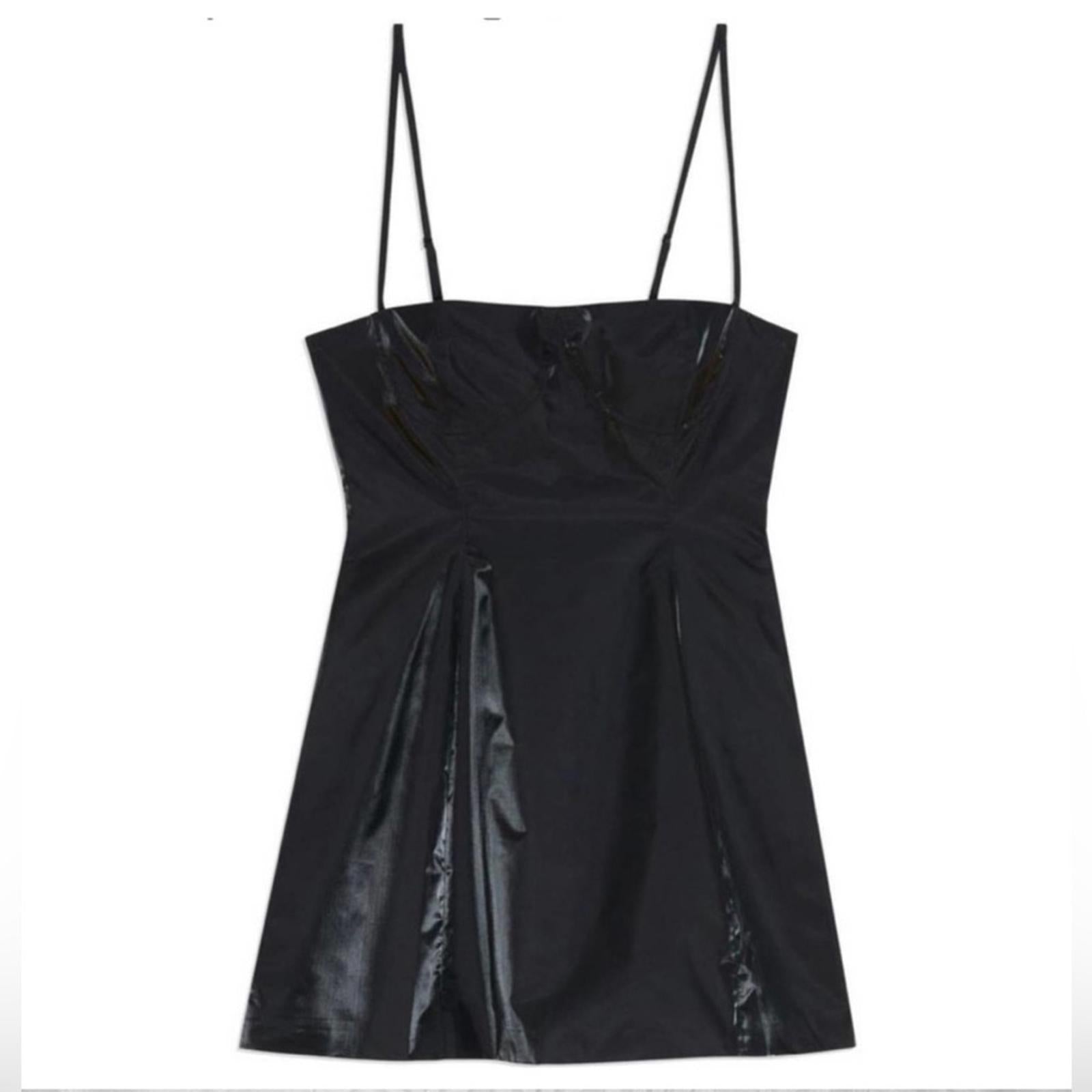 Danielle x Macy’s Fit & Flare Mini Dress w/Pockets in Black, Size 16 NWT $89