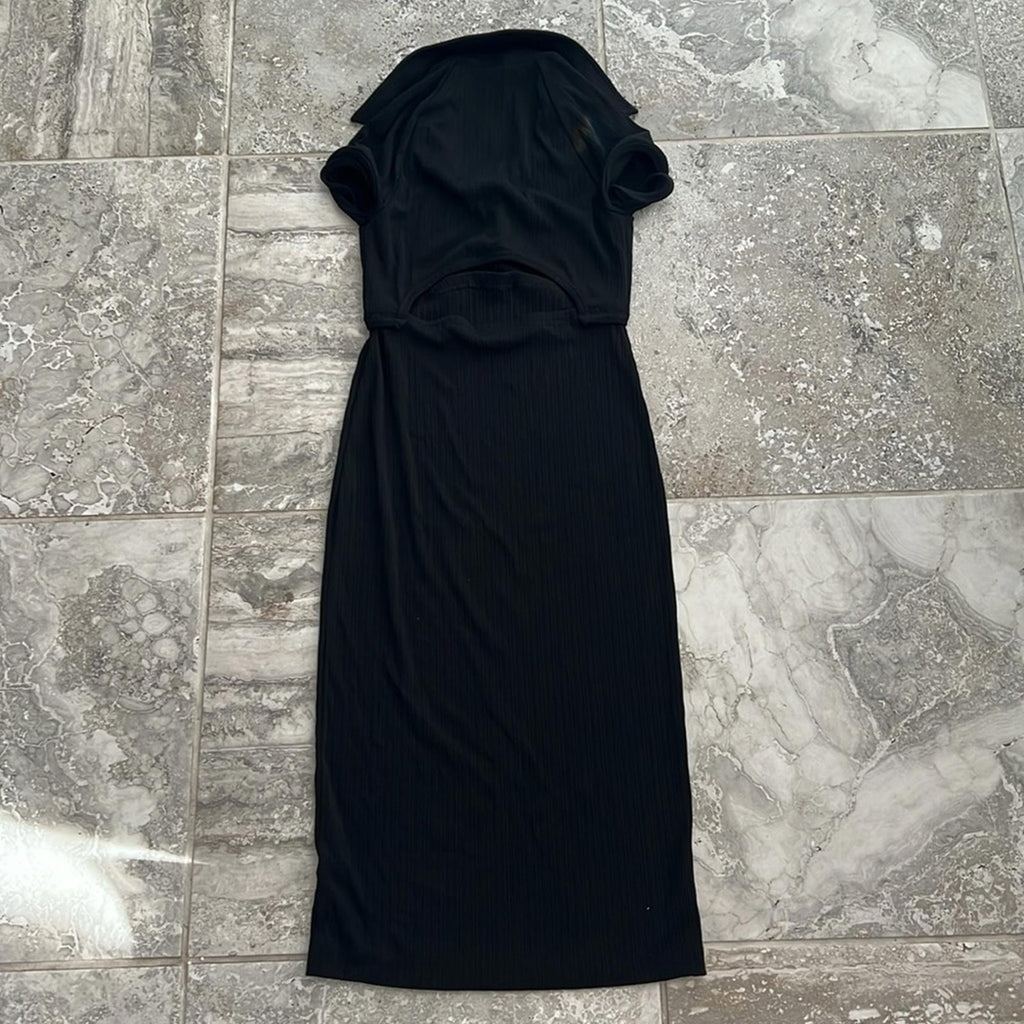 Helmut Lang x Revolve Back-Cut Out Cardigan Dress in Black, NWT, Size S