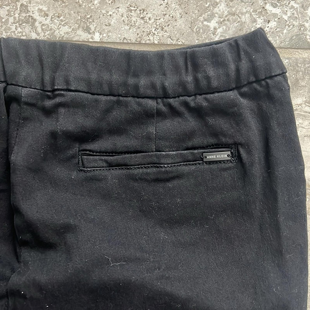 NEW Anne Klein High Rise Pull On Flared Pants, Onyx Wash, US 12 New w/Tag $89