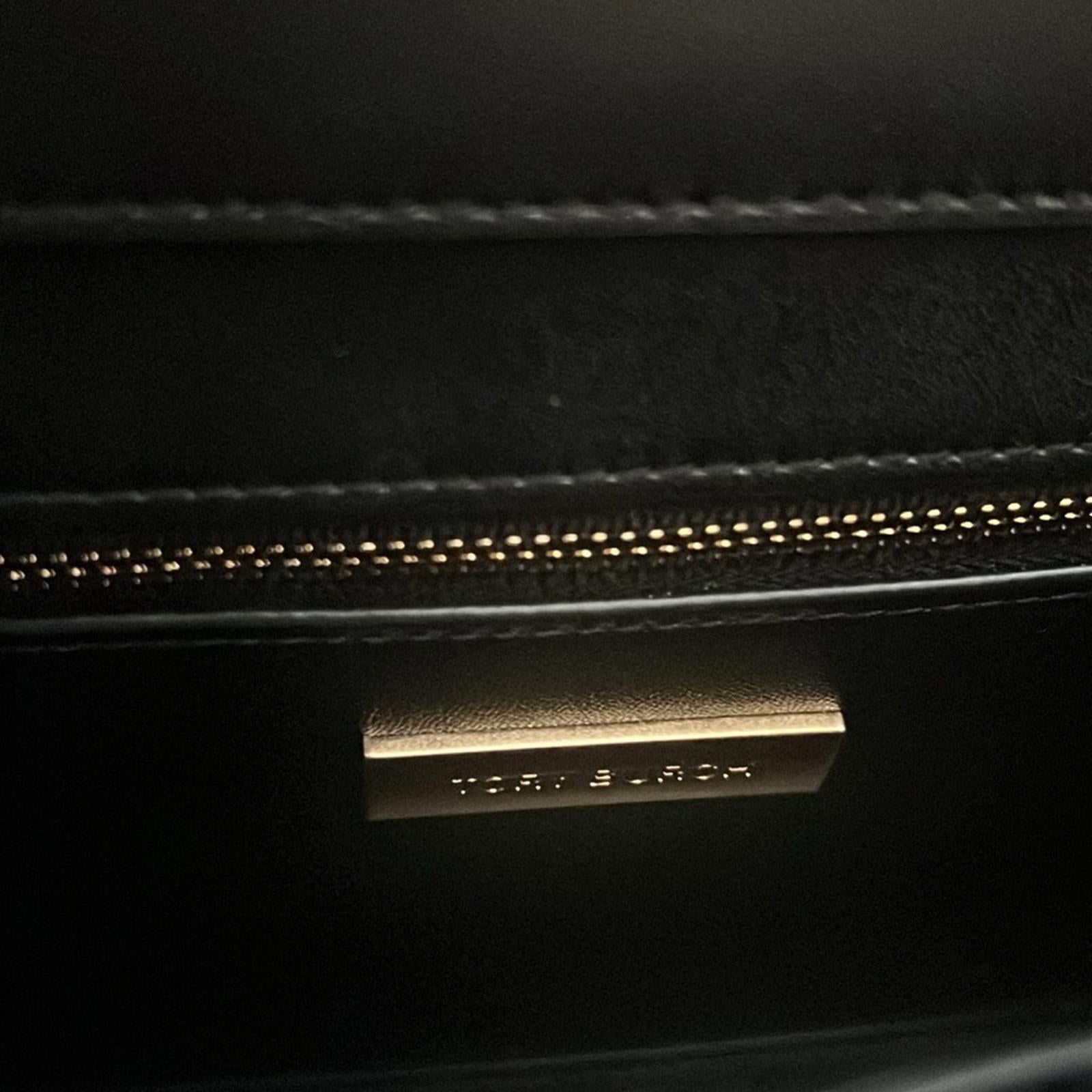 Tory Burch Fleming Convertible Shoulder Bag, Black & Gold EXCELLENT!