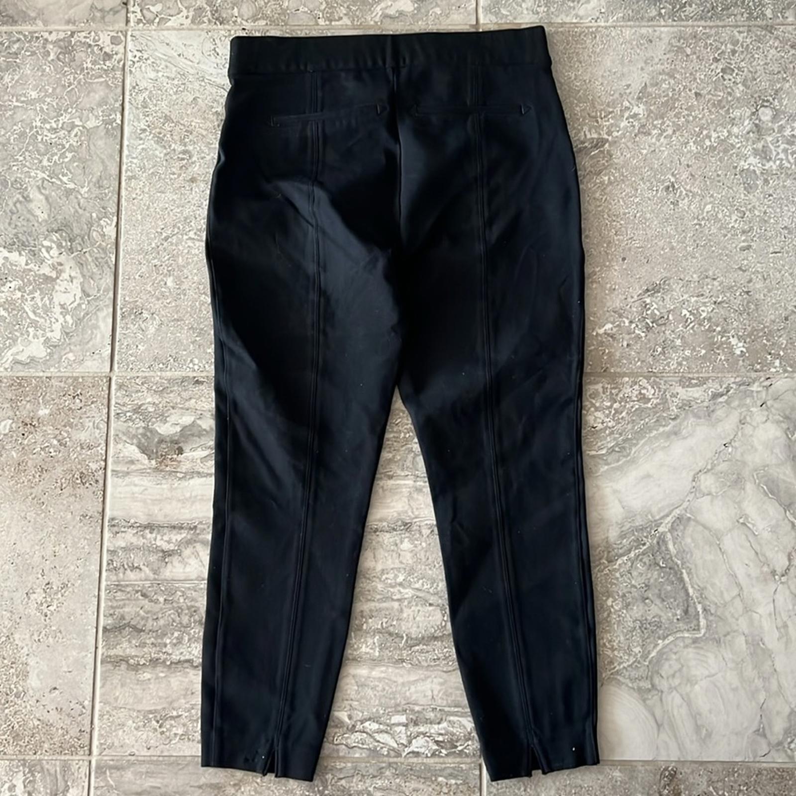 Spanx Black Ponte Straight Leg Stretch Pull-On Pants, Size XL NEW w/Tag $138