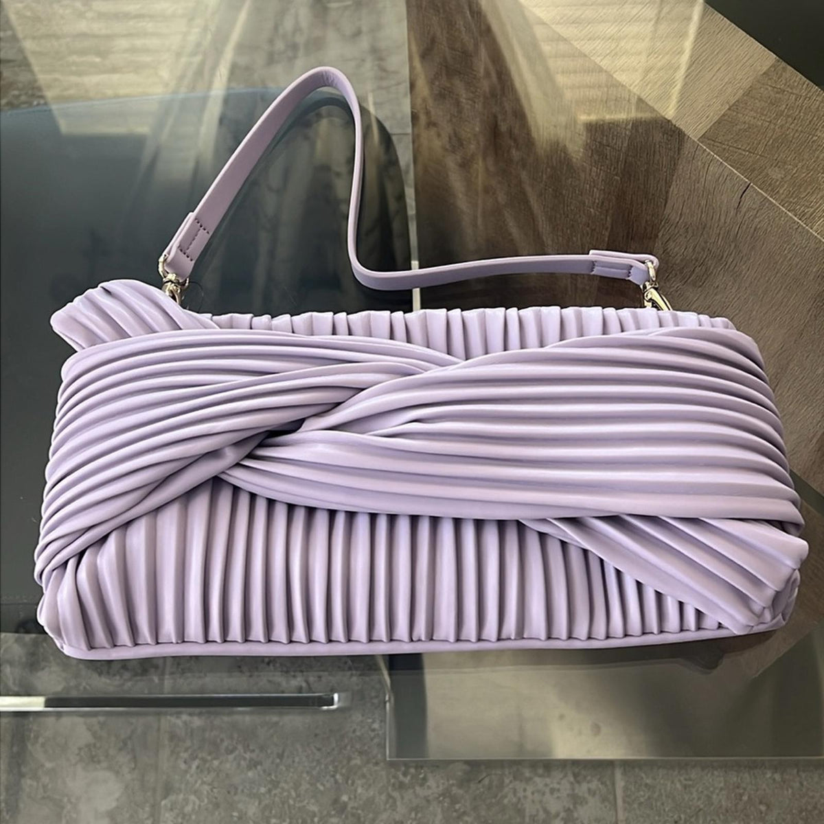 JASON WU Corrie Medium Clutch in Purple, New w/Tag