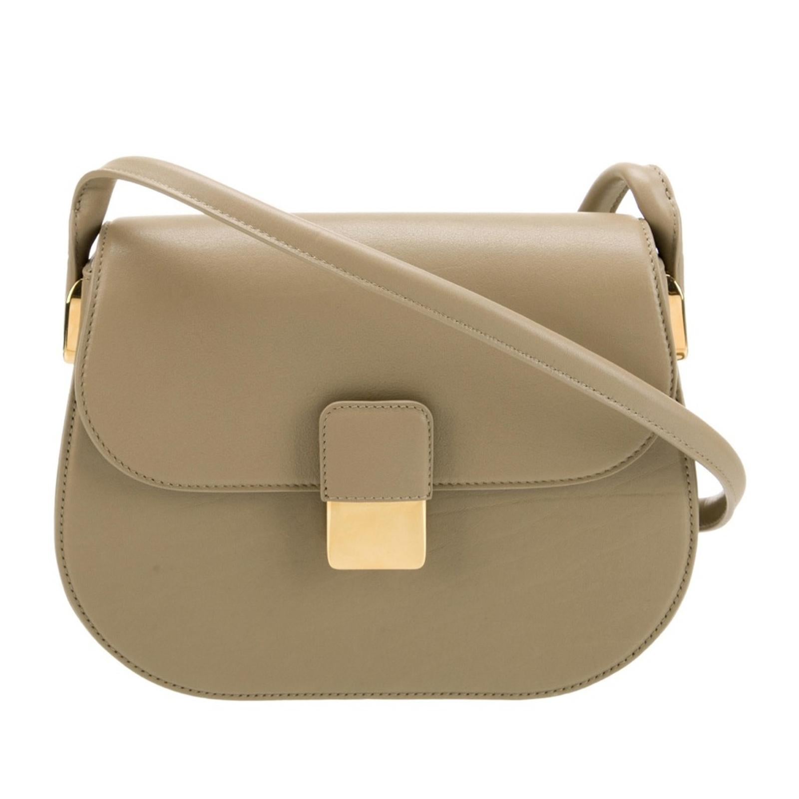 Bottega Veneta Desiree Crossbody Bag in Taupe Leather