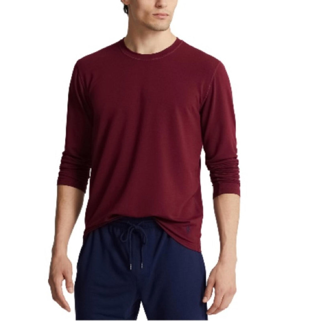 Polo Ralph Lauren Crewneck Sleep Shirt in Red Burgundy, Size L, NEW