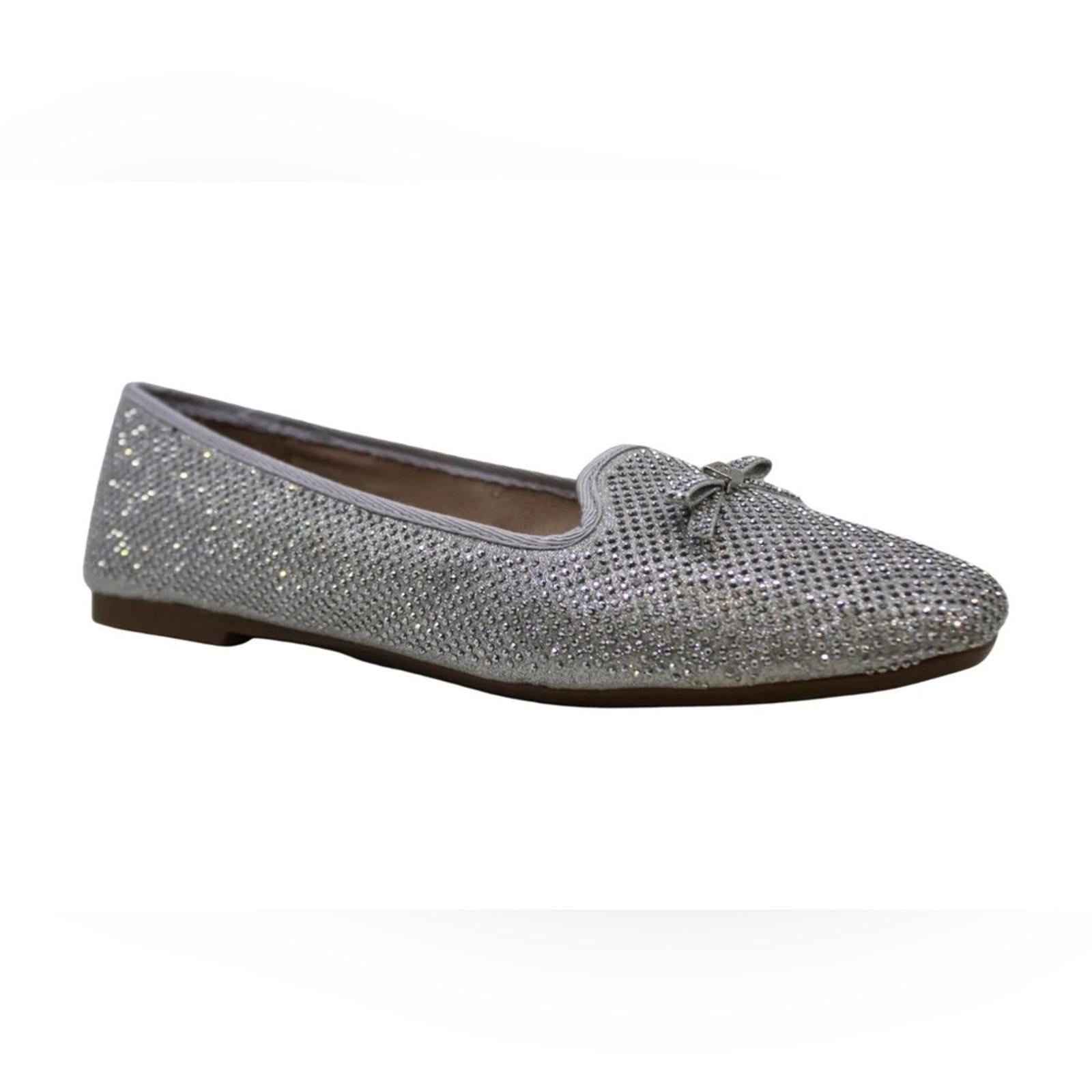NEW Charter Club Kimii Evening Deconstructed Loafers, Pweter Bling Size 8M