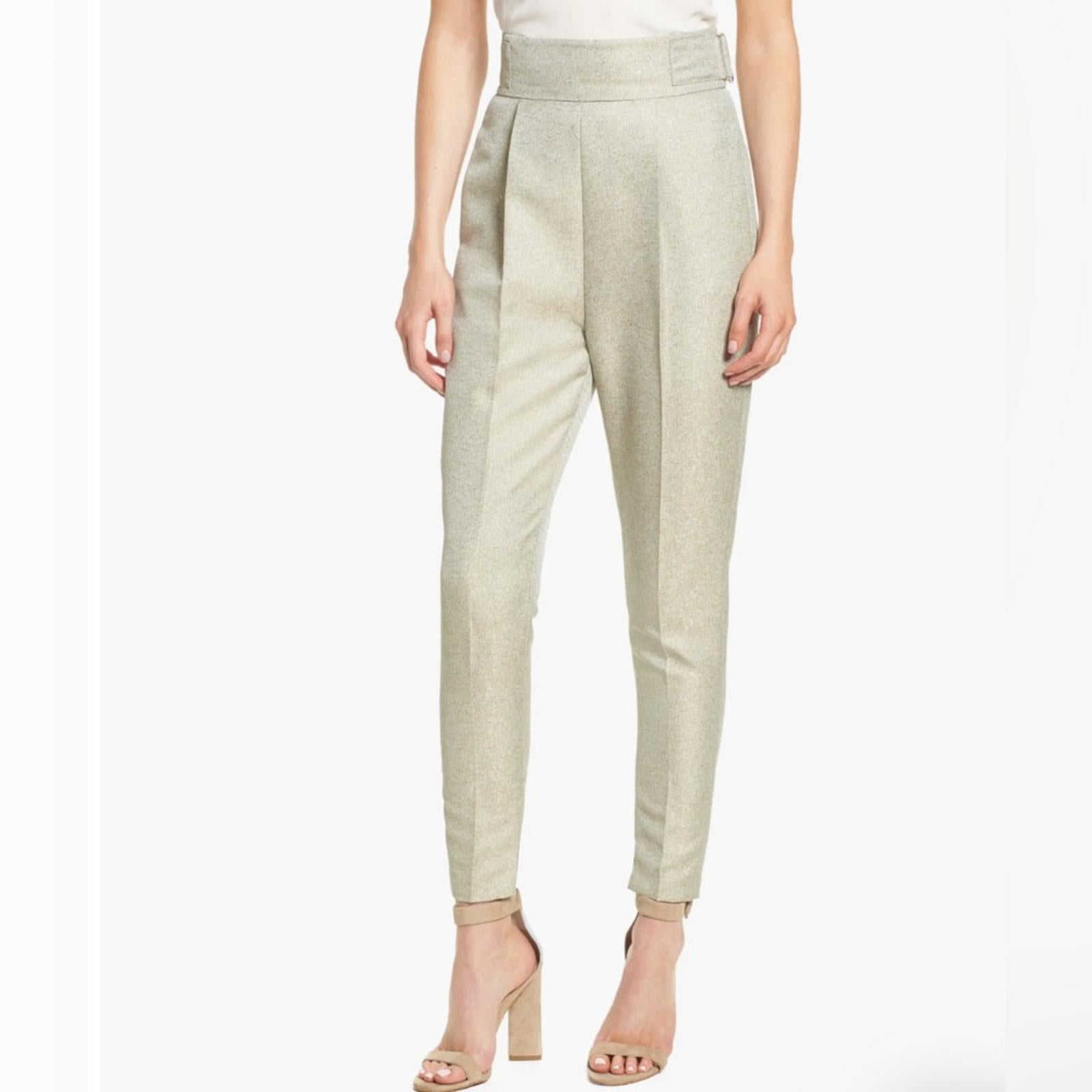 ELLIATT Valencia High Waist Ankle Skinny Pants in Sage, Size XS New w/Tag