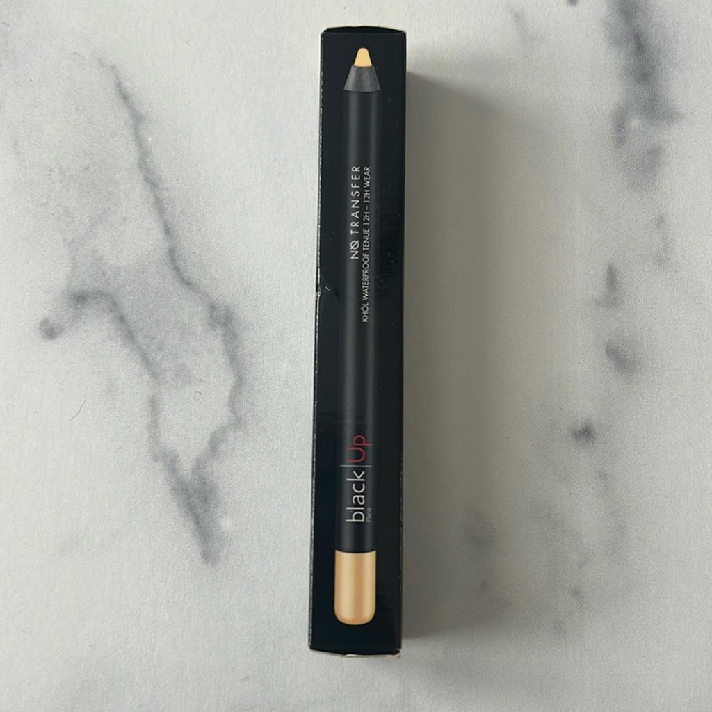 Black|Up Paris NO TRANSFER 12hr Wear Waterproof Kohl Pencil NKT 10M, NEW