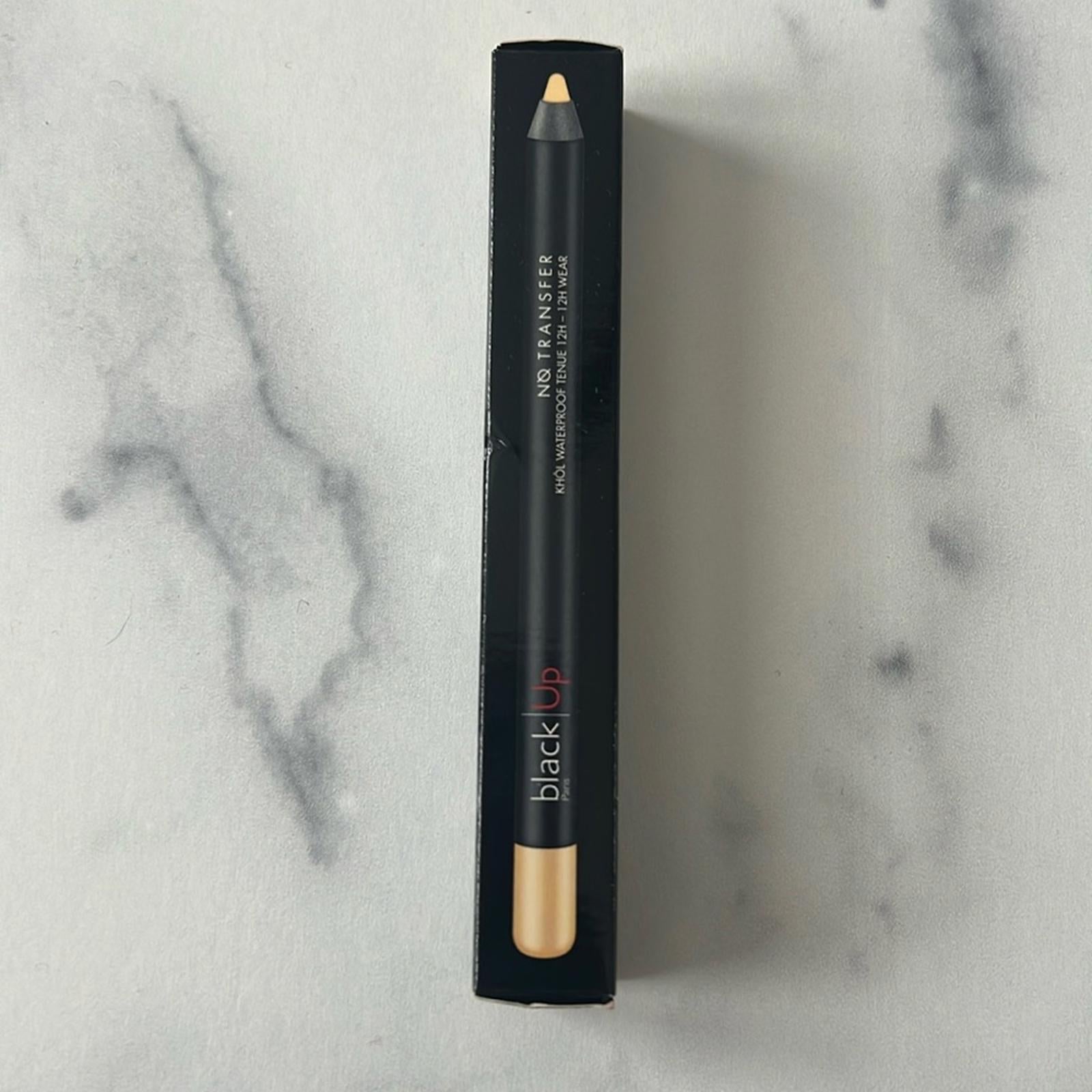 Black|Up Paris NO TRANSFER 12hr Wear Waterproof Kohl Pencil NKT 10M, NEW