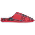 Club Room Mens Flannel Plaid Slide Slippers, (Red, Medium) Size 8-9 New in Box