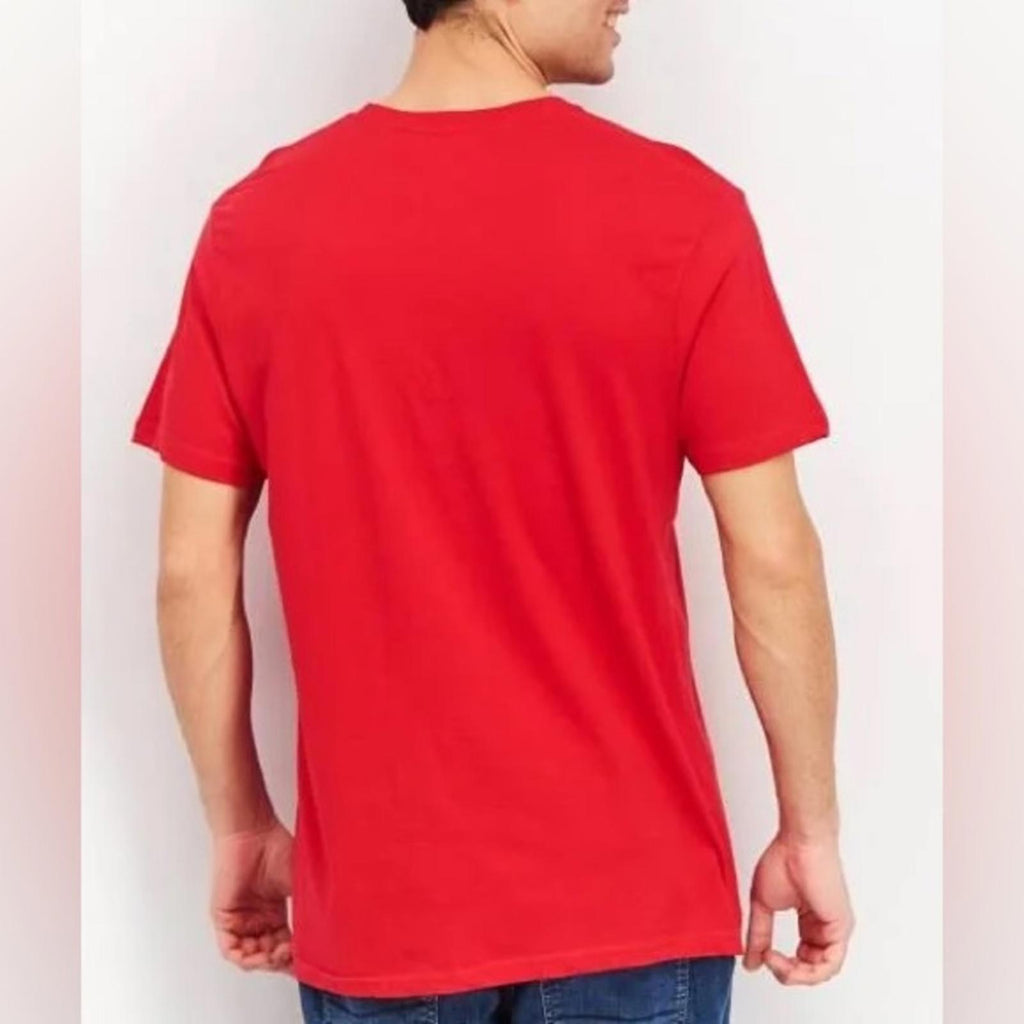 Bass Outdoor Men’s Cotton Logo Graphic T-Shirt in Mountain Red, NEW, Size L
