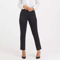 Spanx Black Ponte Straight Leg Stretch Pull-On Pants, Size XL NEW w/Tag $138