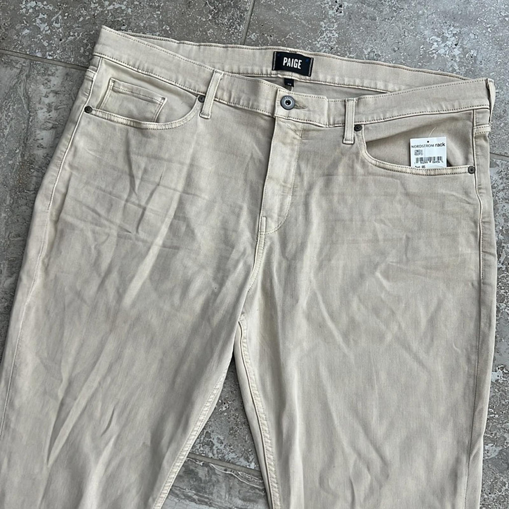 NEW Paige Lennox Khaki Twill Pants, Size 40, New with Tag