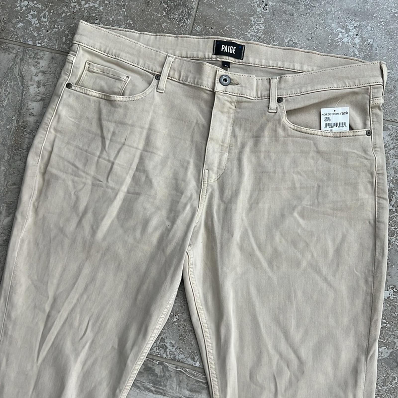 NEW Paige Lennox Khaki Twill Pants, Size 40, New with Tag