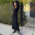 WhoWhatWear Evelyne Seamed Midi Dress, Coal/Black Size XS New w/Tag Retail $155