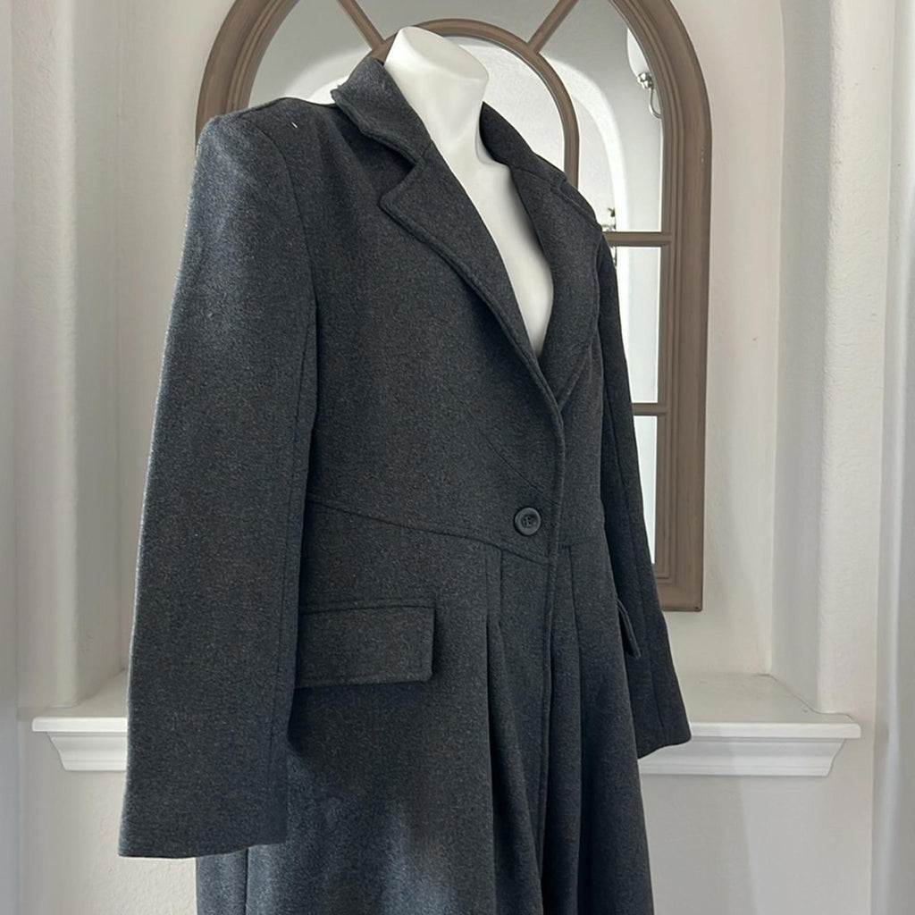 Free People Victoria Flared Wool-Blend Coat