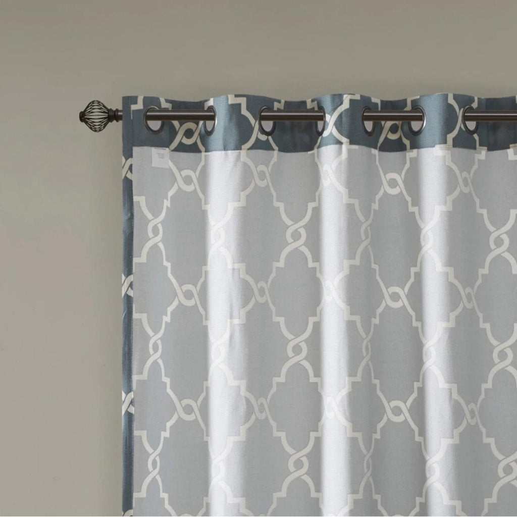 Madison Park Saratoga Fretwork Grommet W, 1 Window Panel Size 50”W x 63”L NWT