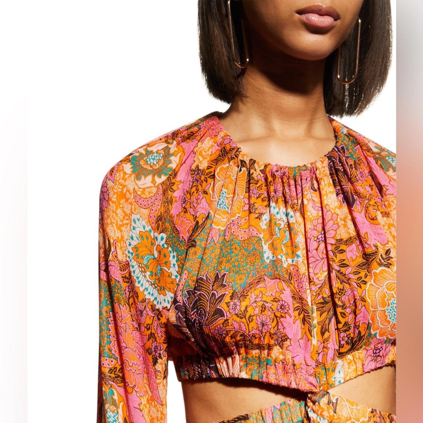 A.L.C. Izzy Silk Fit &Flare Cutout Dress, Size 4 New w/Tag Retail $695 SOLD OUT!