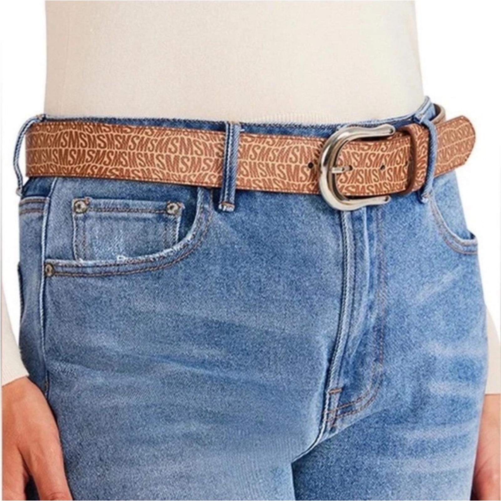 NWT Steve Madden Fish-Eye-Logo Belt, Size XL New w/Tag