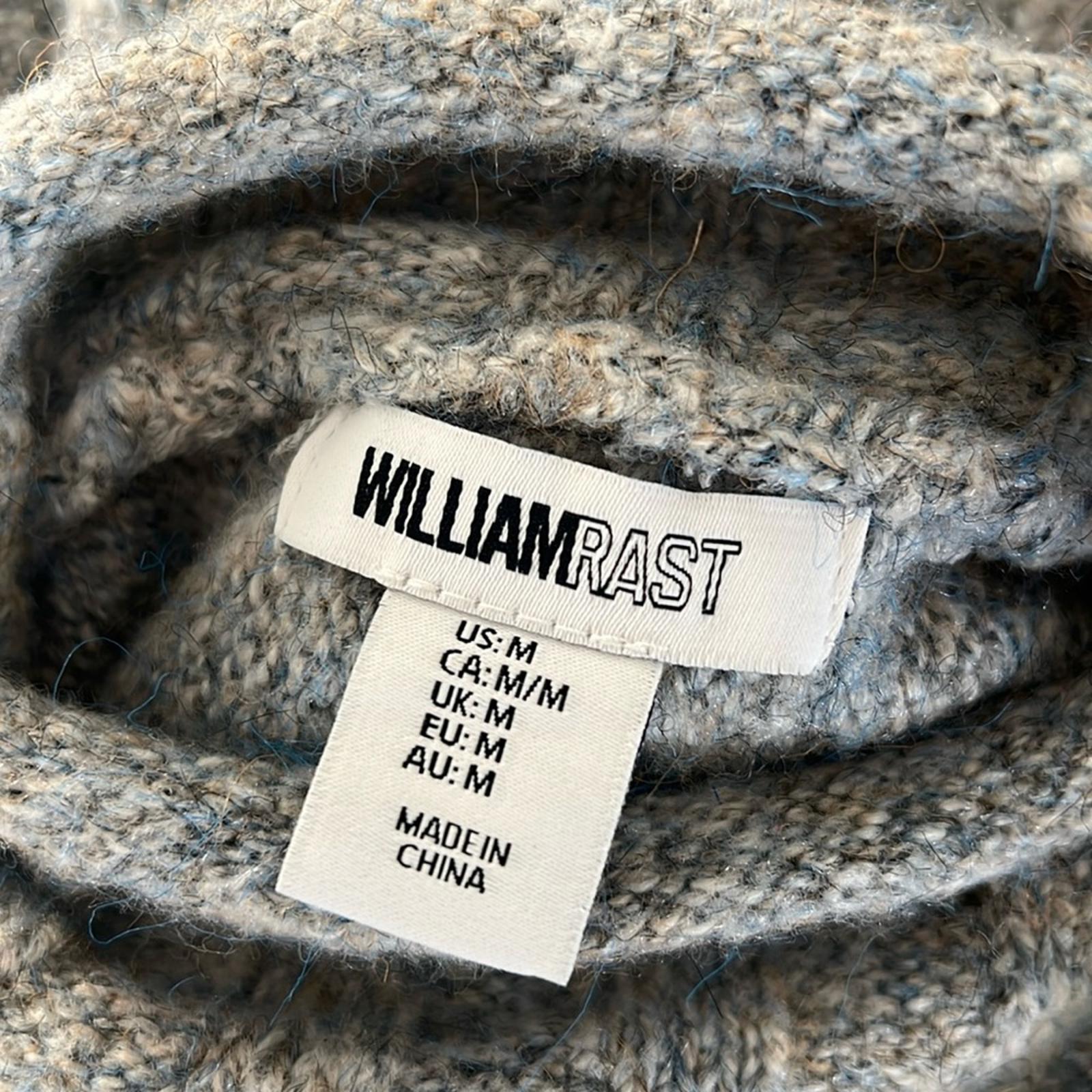 William Rast Slouchy Rolled Mock Neck Wool-Blend Knit Sweater Size M EXCELLENT!