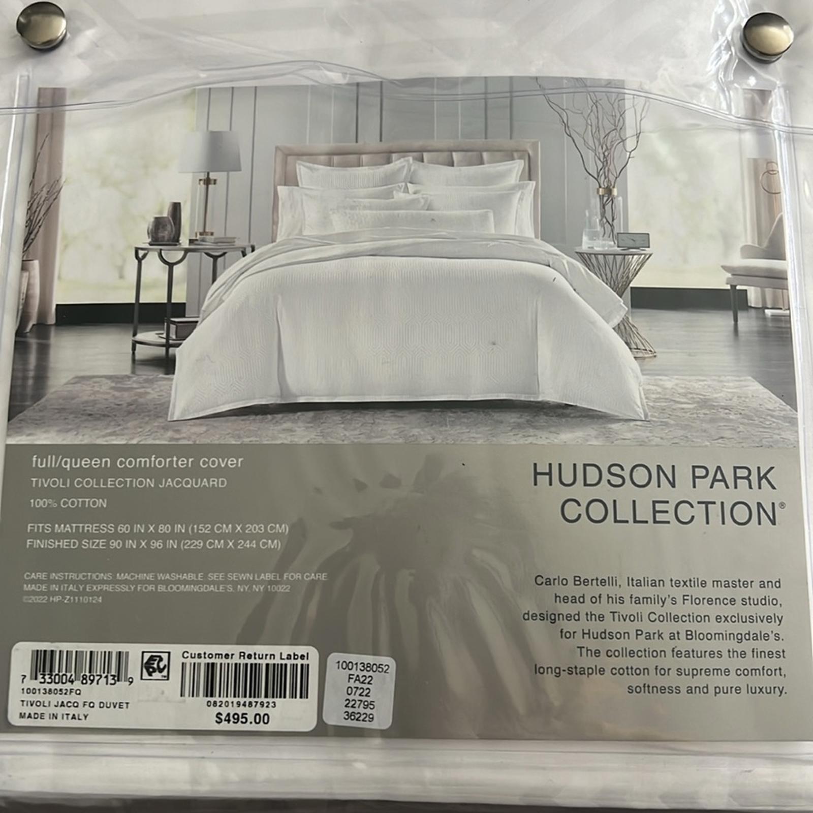 3-Pc Hudson Park Collection Italian Tivoli Jacquard Duvet + 2Shams Sz Queen $855