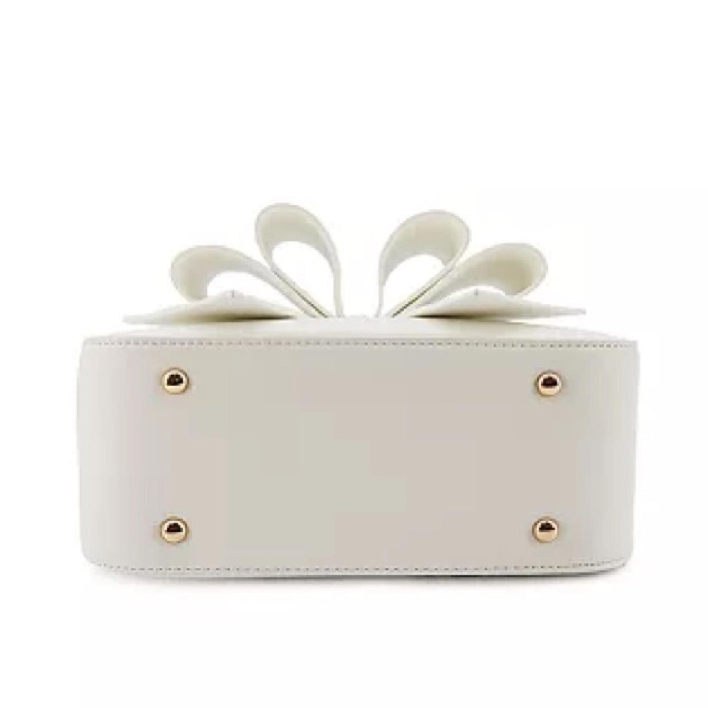 Like Dreams Madeline Bow Small Crossbody Bag in Cream White, NWT
